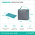 LIVIVO Insulated Cooler Bag with Free Freezer Block - 28L Capacity for Picnic Beach Travel