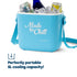 LIVIVO Cool Box 5L Lightweight Portable Foam Insulation Carrying Strap - Blue