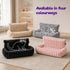 Petlicity Snuggle Padded Cat Radiator Bed 56x35x25cm - Striped Faux Fur - Beige