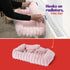 Petlicity Snuggle Padded Cat Radiator Bed 56x35x25cm - Striped Faux Fur - Pink
