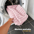 Petlicity Snuggle Padded Cat Radiator Bed 56x35x25cm - Striped Faux Fur - Pink