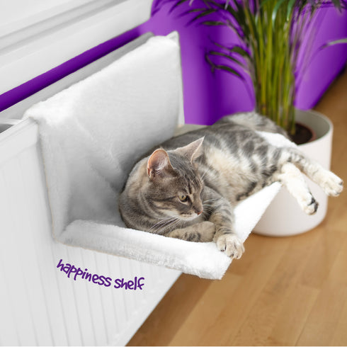 Cat Radiator Bed - White