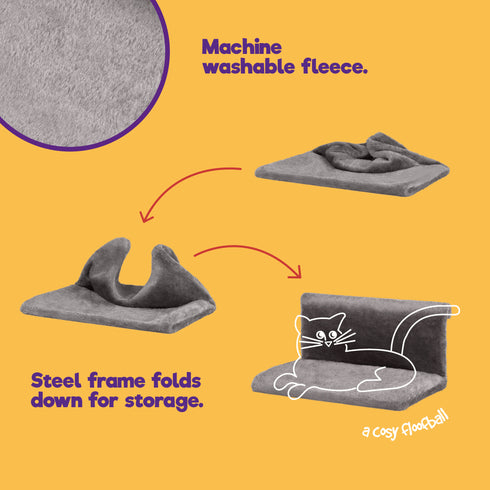 Cat Radiator Bed - Grey