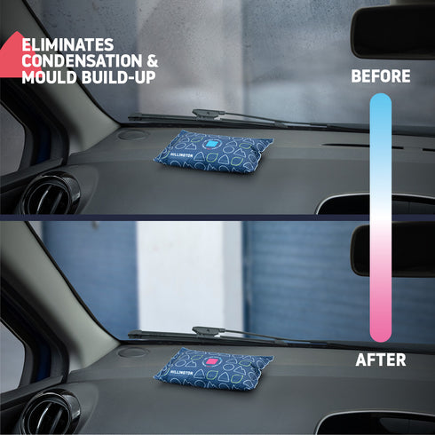 Hillington Reusable Car Dehumidifier Bags 2 x 250g - Activated Carbon