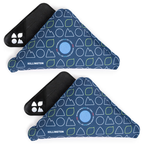 Reusable Triangle Car Dehumidifier Bags, x2 400g, Blue