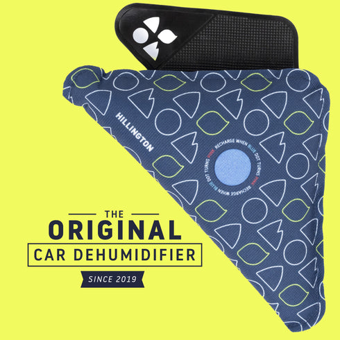 Reusable Triangle Car Dehumidifier Bags, x2 400g, Blue
