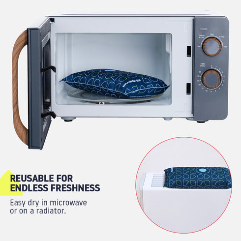 Hillington 2 Pack 1KG Car Dehumidifier with Dashboard Mat - Professional Moisture Control & Anti-Slip Mounting