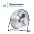 Chrome Floor Fan - 14"