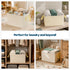 Livivo Collapsible Fabric Laundry Storage Bag 2-Pack - Space-Saving Organization Solution - Beige