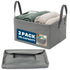 Livivo Collapsible Fabric Laundry Storage Bag 2-Pack - Space-Saving Organization Solution - Grey