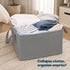Livivo Collapsible Fabric Laundry Storage Bag 2-Pack - Space-Saving Organization Solution - Grey
