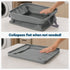 Livivo Collapsible Fabric Laundry Storage Bag 2-Pack - Space-Saving Organization Solution - Grey