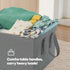 Livivo Collapsible Fabric Laundry Storage Bag 2-Pack - Space-Saving Organization Solution - Grey