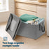 Livivo Collapsible Fabric Laundry Storage Bag 2-Pack - Space-Saving Organization Solution - Grey