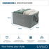 Livivo Collapsible Fabric Laundry Storage Bag 2-Pack - Space-Saving Organization Solution - Grey