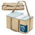Collapsible Fabric Laundry Storage Basket with Carrying Strap - 45L Foldable Hamper Beige