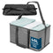 Collapsible Fabric Laundry Storage Basket with Carrying Strap - 45L Foldable Hamper Grey