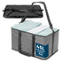 Collapsible Fabric Laundry Storage Basket with Carrying Strap - 45L Foldable Hamper Grey