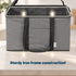 Collapsible Fabric Laundry Storage Basket with Carrying Strap - 45L Foldable Hamper Grey