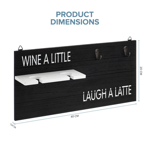 Wooden Mug and Glass Holder