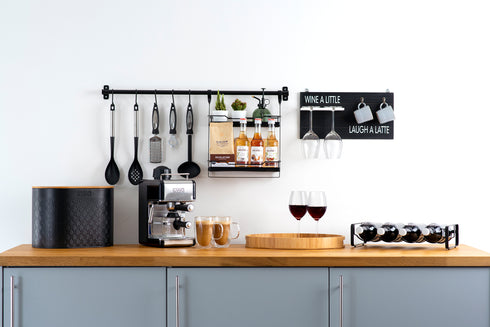 Wooden Mug and Glass Holder