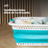 Foldaway Laundry Basket - Turquoise