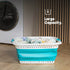Foldaway Laundry Basket - Turquoise