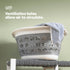 Floral Foldaway Laundry Basket - Grey