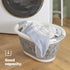 Floral Foldaway Laundry Basket - Grey