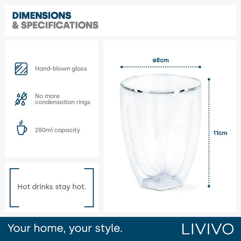 Double-Walled Thermo Glass - Set of 2