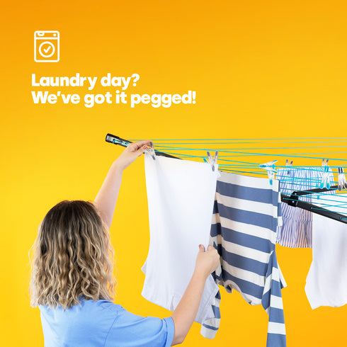 50 Clothes Pegs - Turquoise & Charcoal