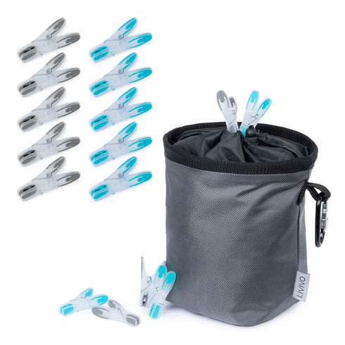 Waterproof Peg Bag with 50 Heavy-Duty Pegs