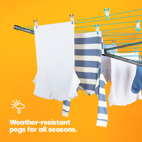 Waterproof Peg Bag with 50 Heavy-Duty Pegs