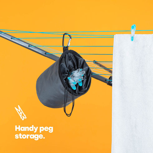 Waterproof Peg Bag with 50 Heavy-Duty Pegs