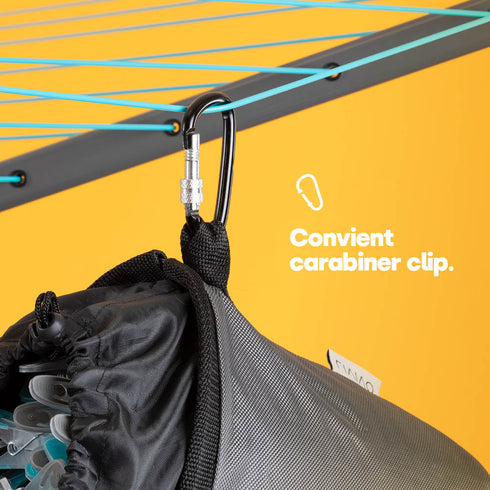 Waterproof Peg Bag with 50 Heavy-Duty Pegs