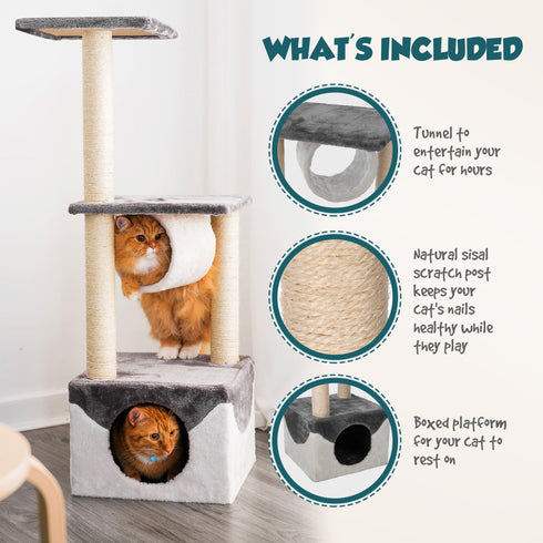 3 Tier Cat Activity Tree and Scratching Post