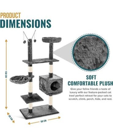 Petlicity Deluxe Multi-Level Cat and Kitten Activity Centre