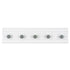 LIVIVO 5 Hook Wall Mounted Rack Grey & White Hexagon