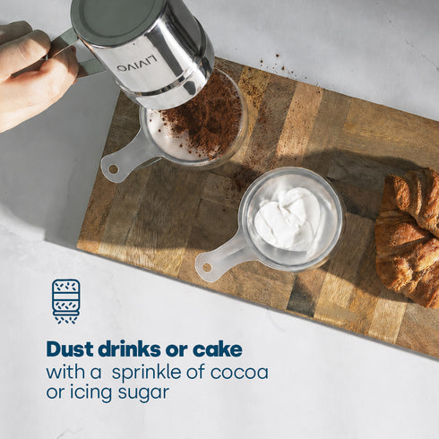 Cocoa Duster with 16 Coffee Art Stencils