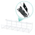 LIVIVO Under Desk Cable Tray – Steel Wire Organiser White