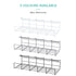 LIVIVO Under Desk Cable Tray – Steel Wire Organiser White