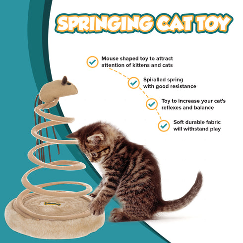 Cat Spiral Springing Toy