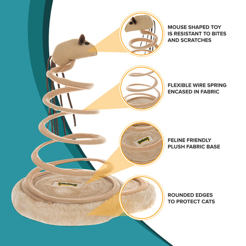 Cat Spiral Springing Toy