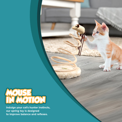 Cat Spiral Springing Toy
