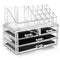 Cosmetic Organiser with 4 Storage Trays - Clear