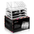 Cosmetic Organiser with 4 Storage Trays - Clear