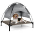 Elevated Dog Bed with Canopy Shade L