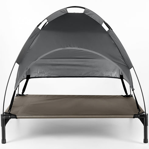 Elevated Dog Bed with Canopy Shade L