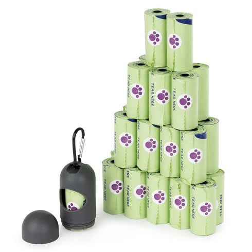 Dog Poop Bag Holder with 300 Bags