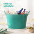 Galvanised Steel Drinks Bucket - Turquoise
